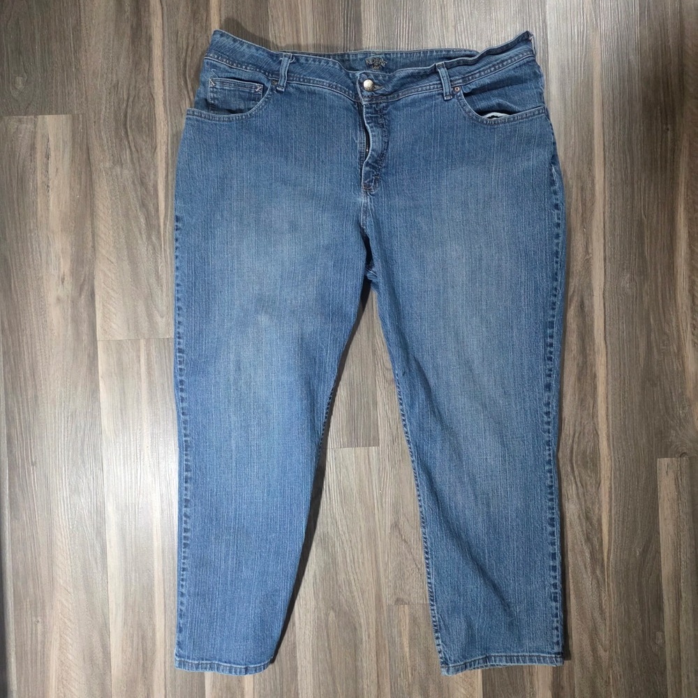 Riders by Lee Womens 24W P‎ Medium Wash Straight Leg Jeans Petite Blue 157G186